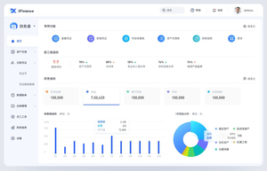 中文简洁财务管理后台pc端ui设计