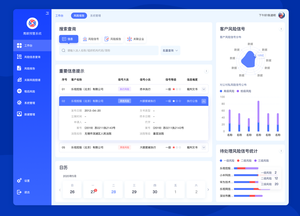 中文风险评估管理系统后台pc端ui设计
