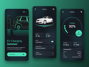 新能源汽车充电app移动端ui设计