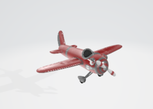 三维老式小飞机