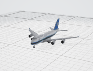 3d民航大飞机模型