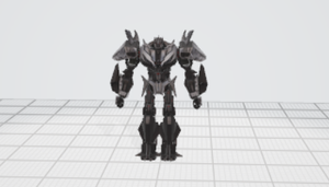 三维变形金刚机器人模型