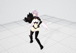 三维动漫人物美女模型